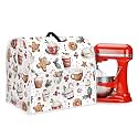 Gingerbread Cookie Stand Mixer Covers for Kitchen Aid 6-8 Quart Christmas Theme Cover Universal Kitchen Small Appliance Covers Washable Dust Cover for Kitchen Aid Mixer Accessories