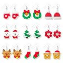 Gingerbread Earrings for Women Christmas Earrings Dangle Holiday Earrings Christmas Jewelry