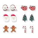 Gingerbread Earrings for Women Christmas Earrings Dangle Holiday Earrings Christmas Jewelry