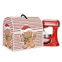 Gingerbread Man Stand Mixer Covers for Kitchen Aid 4.5-5 Quart Christmas Theme Cover Universal Kitchen Small Appliance Covers Christmas Decorations
