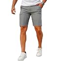 GINGTTO Mens Slim Fit Shorts Stretch Tapered Leg Skinny Chinos 5" 7"
