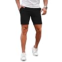GINGTTO Mens Slim Fit Shorts Stretch Tapered Leg Skinny Chinos 5" 7"