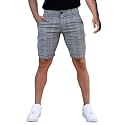 GINGTTO Mens Slim Fit Shorts Stretch Tapered Leg Skinny Chinos 5" 7"