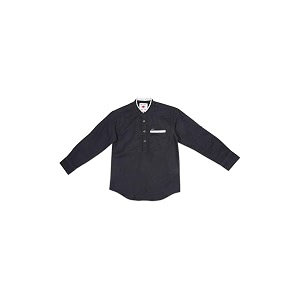gini amp jony boys mandarin collar slub shirt