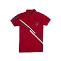Gini & Jony Boys Red Printed Solid Half Sleeves Polo T-Shirt