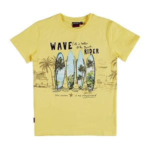 Gini Jony Boys Yellow T-Shirt
