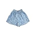 Gini & Jony Girls' Woven Light Blue Shorts | Knee-Length | Casual | Regular Fit |
