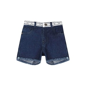 gini amp jony girls 5 pocket mild wash frayed shorts