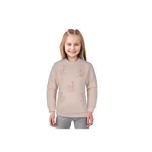Gini Jony Girls Pink Printed Fleece