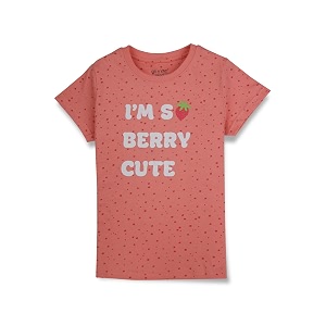 Gini Jony Girls Printed Cotton Round