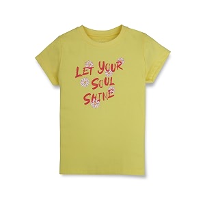 Gini Jony Girls Printed Cotton Round