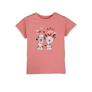 Gini Jony Girls Printed Cotton Round