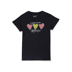 Gini Jony Girls Printed Cotton Round