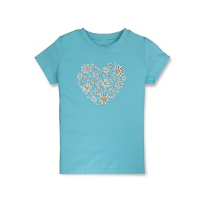 Gini Jony Girls Printed Cotton Round