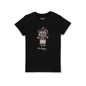 Gini Jony Girls Printed Cotton Round
