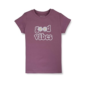 Gini Jony Girls Printed Cotton Round