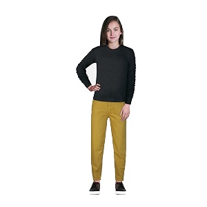 gini amp jony girls red track pant  hand-wash cotton poly blend  full length  regular fit  track pants 