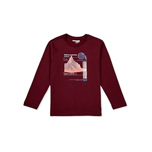 Gini and Jony Boys Grey Printed Cotton