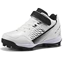 GINNI Boys Girls Baseball Softball Cleats, Kids Mid-Top Athletic Shoes