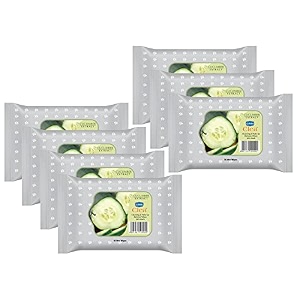 ginni clea wet wipes cleansing amp makeup remover wipes wet tissues for face moisturizing  effortlessly erase makeup hydrate amp soothe skin with cucumber freshness pack of 7-70 wipes