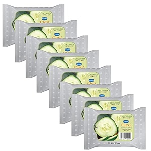 ginni clea cleansing amp makeup remover wipes wet tissues for face moisturizing  effortlessly erase makeup hydrate amp soothe skin with cucumber freshness pack of 8-240 wipes