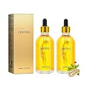 Ginseng Serum,Korean Ginseng Essential Oil Tighten Moisturizing Smooth Skin Reduce Fine Lines,Moisturizing Serum for All Skin Types (2pcs)