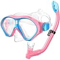 Gintenco Snorkeling Gear for Kids, Snorkel Mask Set for Boys Girls Youth