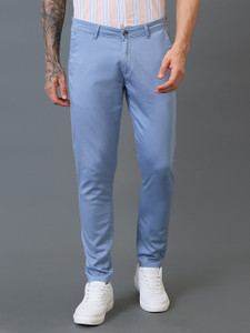 GIORDANO Slim Fit Men Blue Trousers