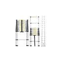 GIRAFFE Portable & Compact Aluminium Telescopic Ladder Foldable Multipurpose Collapsible Ladder for Home & Outdoor use (15feet)