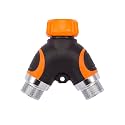 Giraffe Tools 2-Way Garden Hose Splitter with Shut-Off Valves