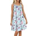 Girl's Beach Swim Cover Up Summer Sleeveless Tank Halter Dresses
