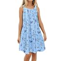 Girl's Beach Swim Cover Up Summer Sleeveless Tank Halter Dresses
