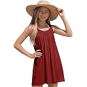 Girl's Beach Swim Cover Up Summer Sleeveless Tank Halter Dresses