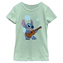 Girl's Lilo &amp; Stitch Floral Ukulele Dance T-Shirt