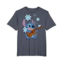 Girl's Lilo &amp; Stitch Floral Ukulele Dance T-Shirt