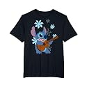 Girl's Lilo &amp; Stitch Floral Ukulele Dance T-Shirt