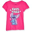 Girl's Lilo &amp; Stitch Floral Ukulele Dance T-Shirt