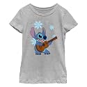 Girl's Lilo &amp; Stitch Floral Ukulele Dance T-Shirt