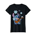 Girl's Lilo & Stitch Floral Ukulele Dance T-Shirt