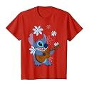 Girl's Lilo &amp; Stitch Floral Ukulele Dance T-Shirt