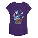 Girl's Lilo &amp; Stitch Floral Ukulele Dance T-Shirt