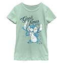 Girl's Lilo &amp; Stitch Sitting in Nature T-Shirt