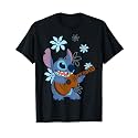 Girl's Lilo &amp; Stitch Floral Ukulele Dance T-Shirt