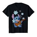 Girl's Lilo &amp; Stitch Floral Ukulele Dance T-Shirt