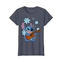 Girl's Lilo &amp; Stitch Floral Ukulele Dance T-Shirt