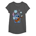 Girl's Lilo &amp; Stitch Floral Ukulele Dance T-Shirt