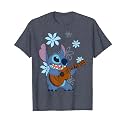 Girl's Lilo &amp; Stitch Floral Ukulele Dance T-Shirt