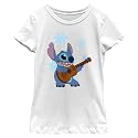 Girl's Lilo &amp; Stitch Floral Ukulele Dance T-Shirt