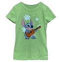 Girl's Lilo &amp; Stitch Floral Ukulele Dance T-Shirt