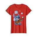 Girl's Lilo &amp; Stitch Floral Ukulele Dance T-Shirt